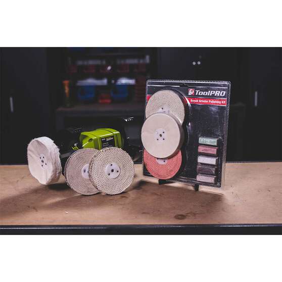 ToolPRO Bench Grinder Polishing Kit 8 Piece, , scaau_hi-res