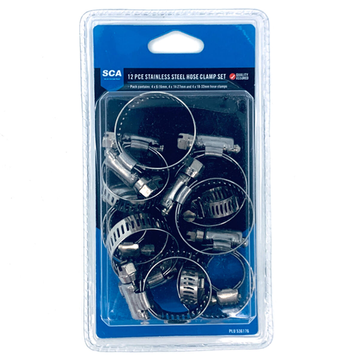 SCA Hose Clamps - Stainless, 13-16mm, 16-27mm & 18-32mm, , scaau_hi-res