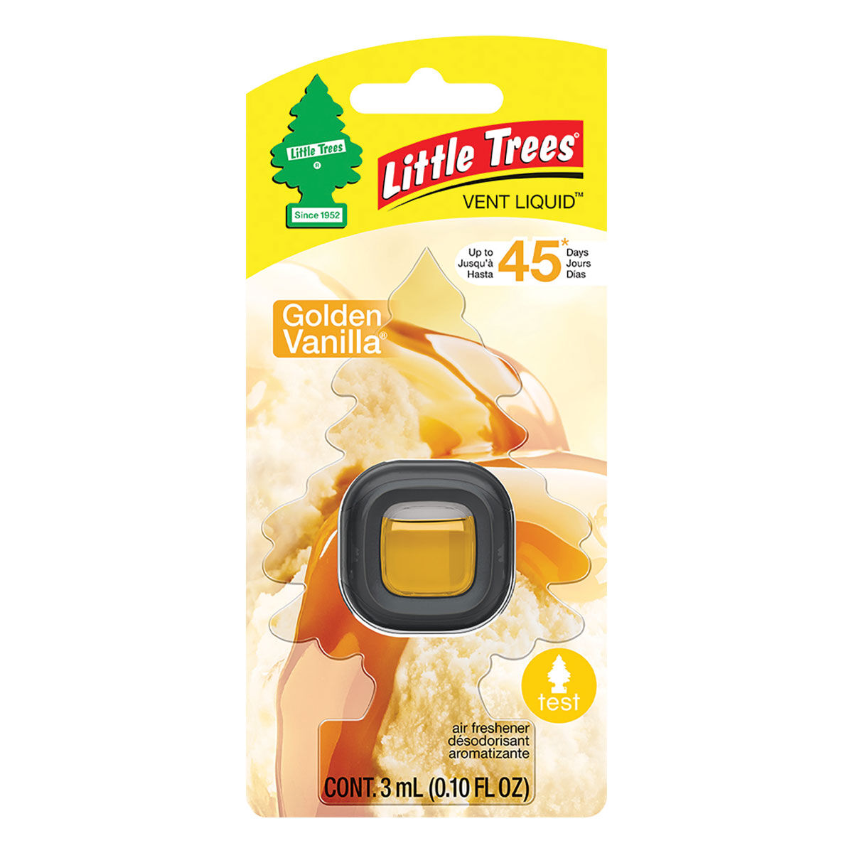 Little Trees Vent Air Freshener - Golden Vanilla, 3mL, , scaau_hi-res