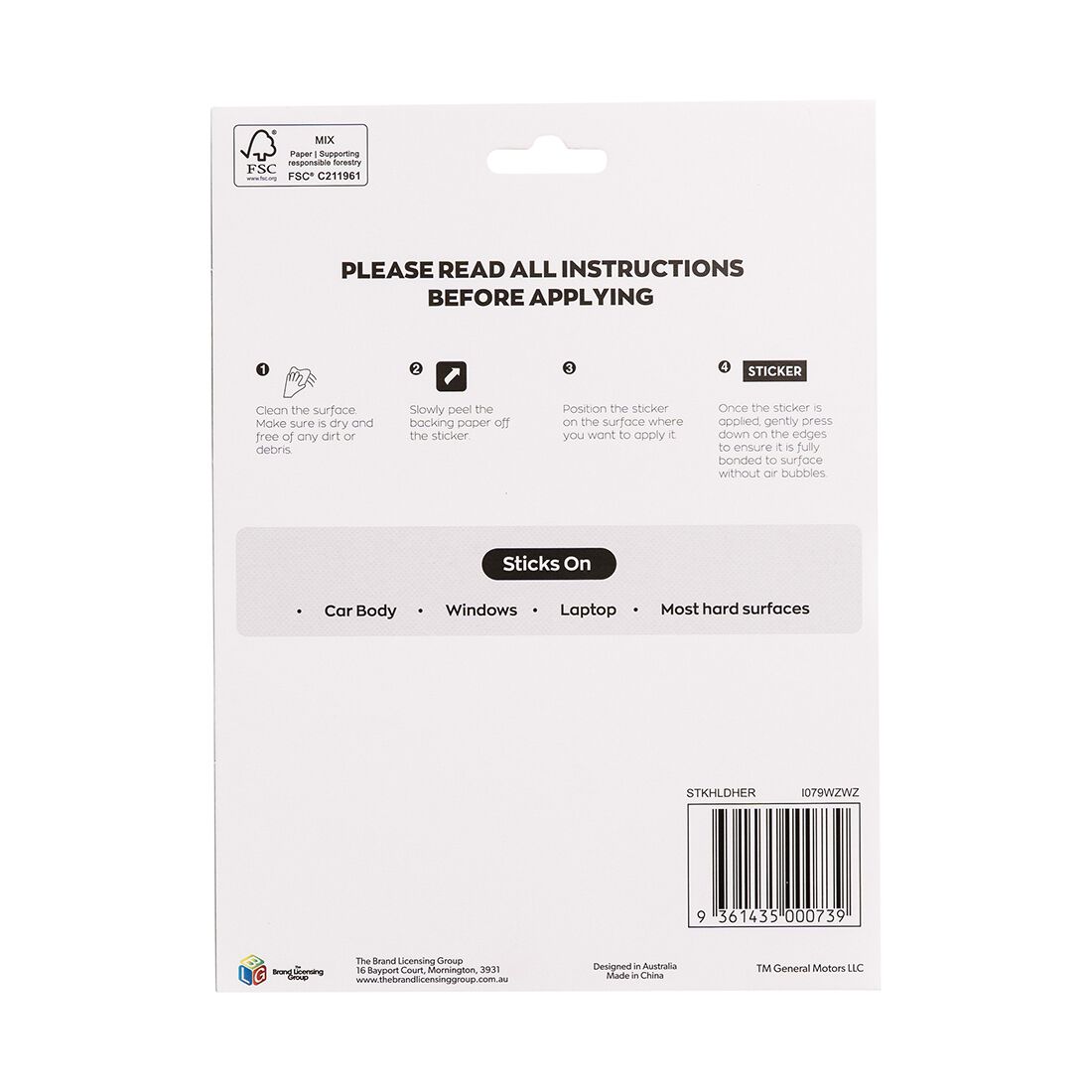 Sticker Sheet Holden HRT, , scaau_hi-res