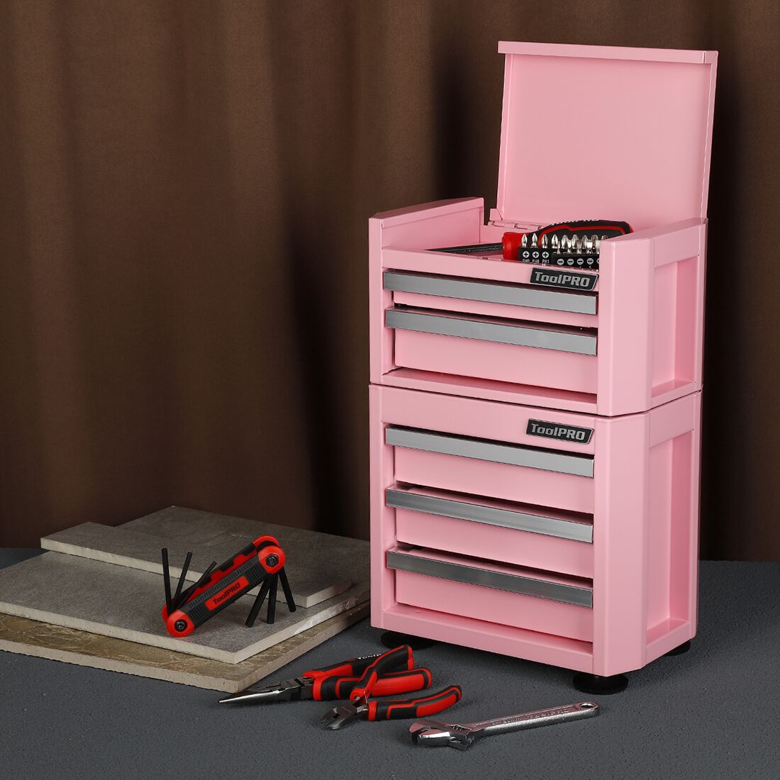 ToolPRO Mini Edge Tool Cabinet Pink, , scaau_hi-res