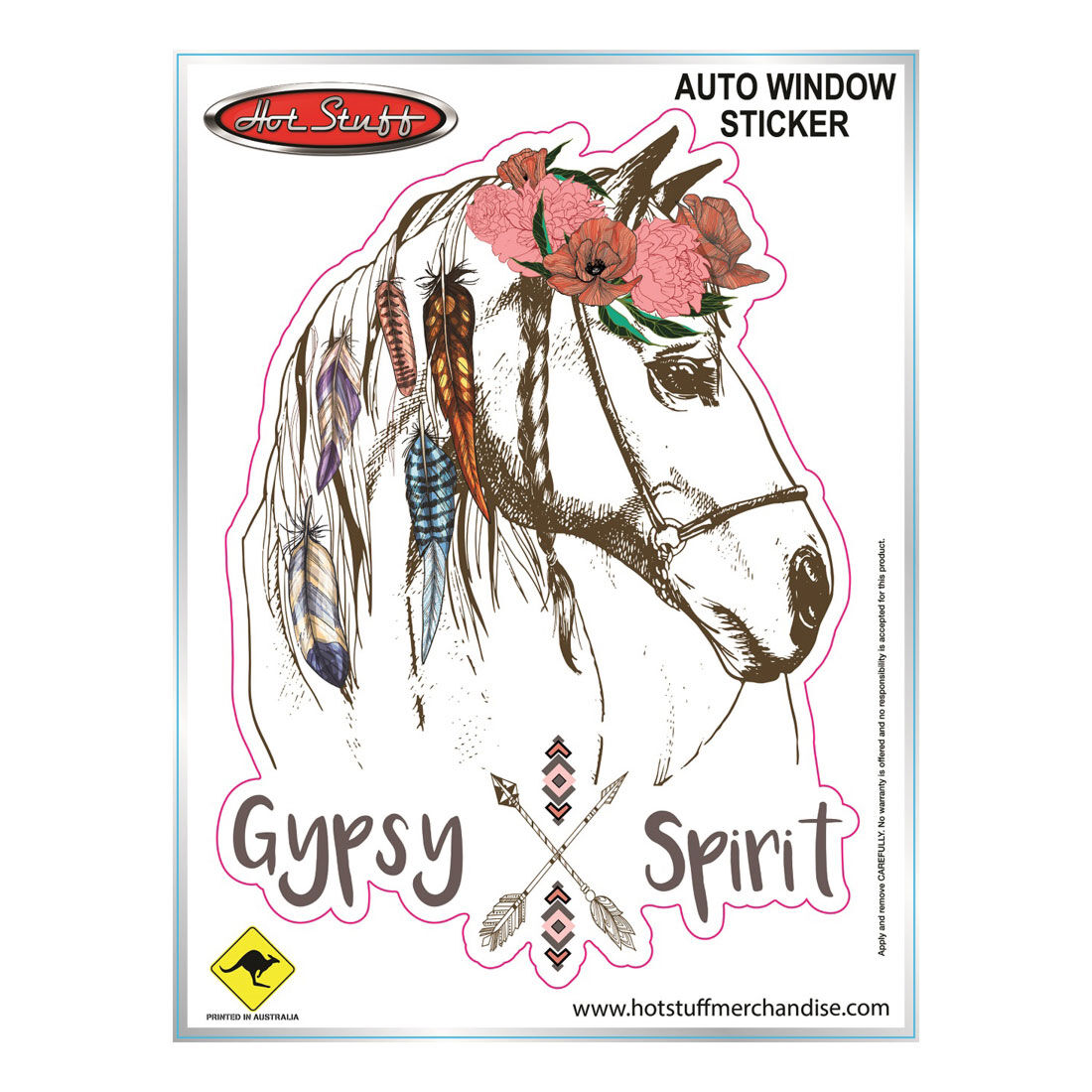 Hot Stuff Sticker Boho Horse, , scaau_hi-res