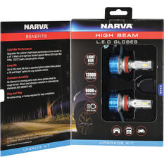 Narva High Beam LED Headlight Globes - H8/9/11, 12/24V, 18448H, , scaau_hi-res