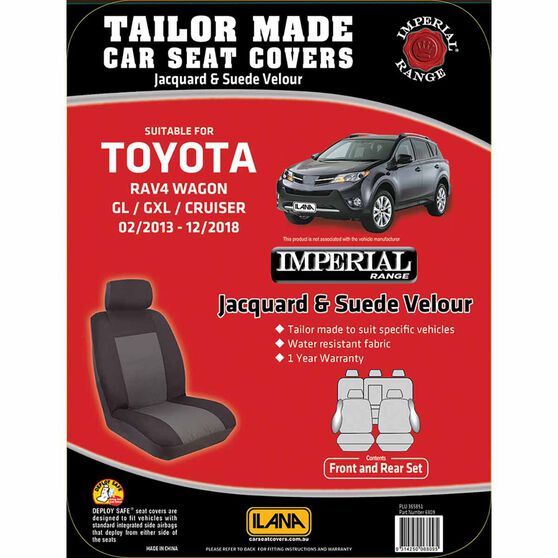 Ilana Imperial Tailor Made Pack For Toyota Rav4 02 03 12 18 Super Auto - Toyota Rav4 2018 Seat Covers