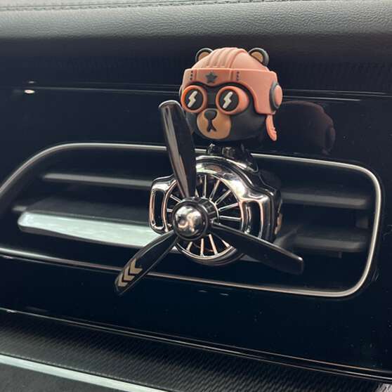 Vent Air Freshener Spinner Pilot Bear, , scaau_hi-res