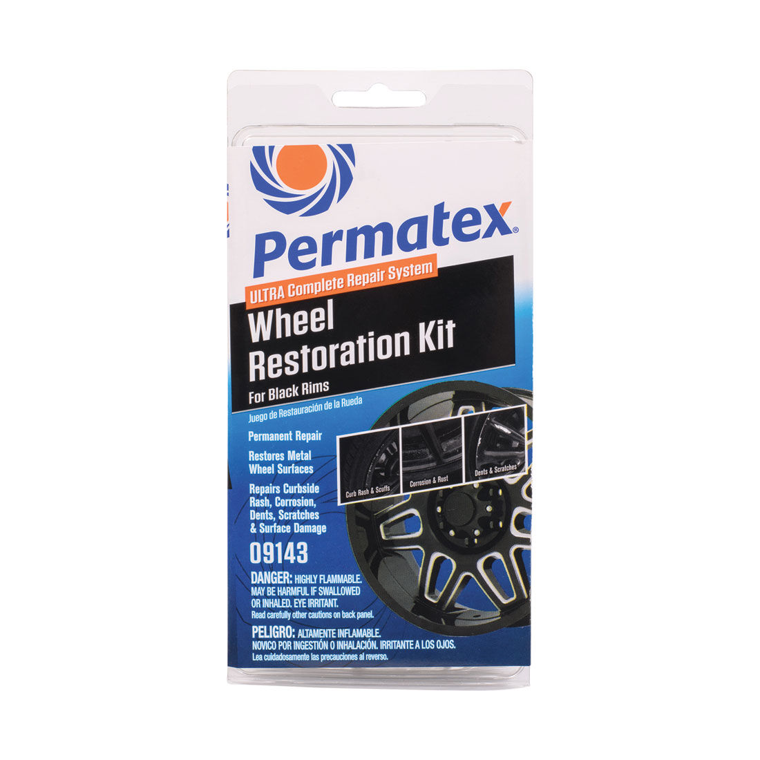Permatex Wheel Restoration Kit Black, , scaau_hi-res