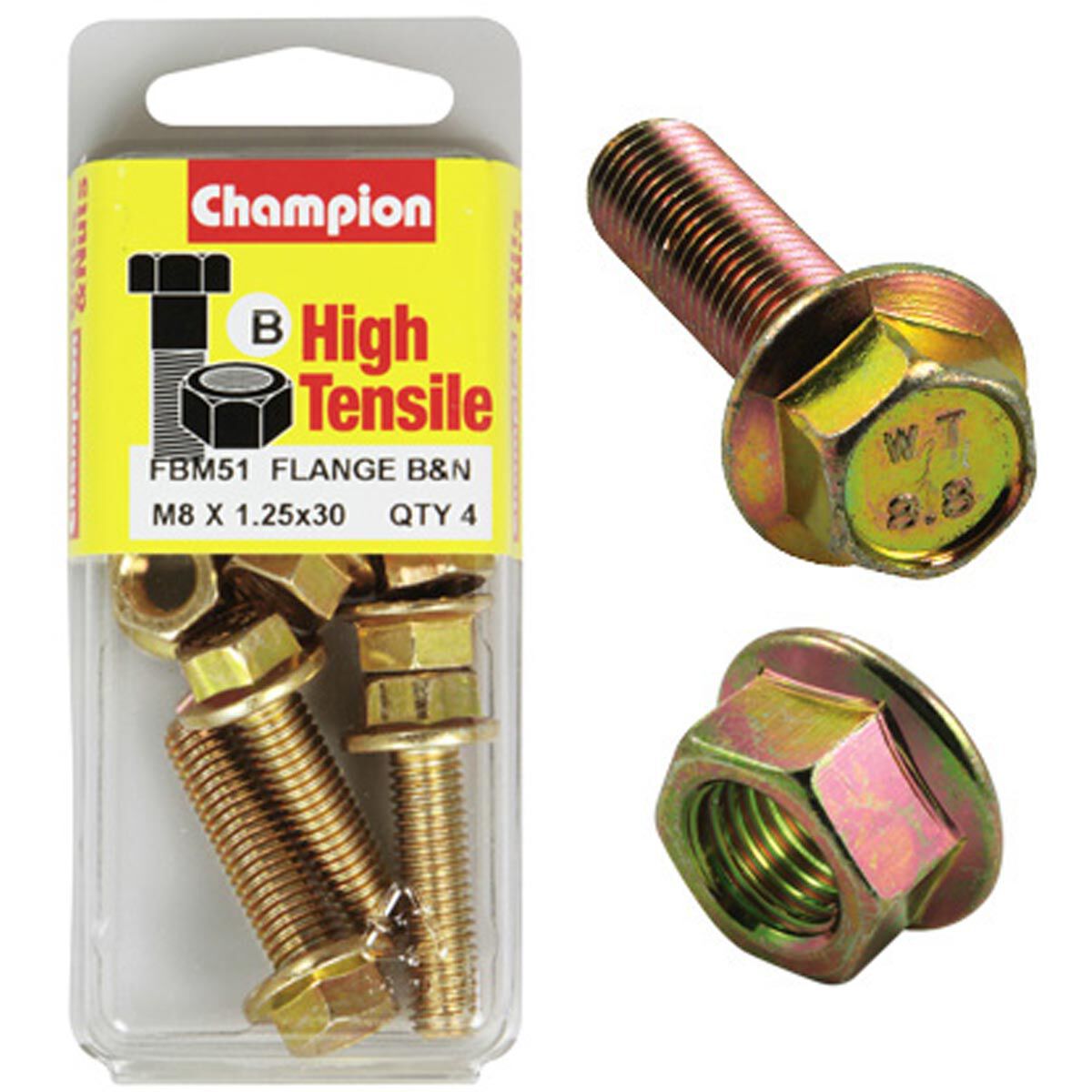 Champion Flange Bolts FBM51 M8x30, , scaau_hi-res