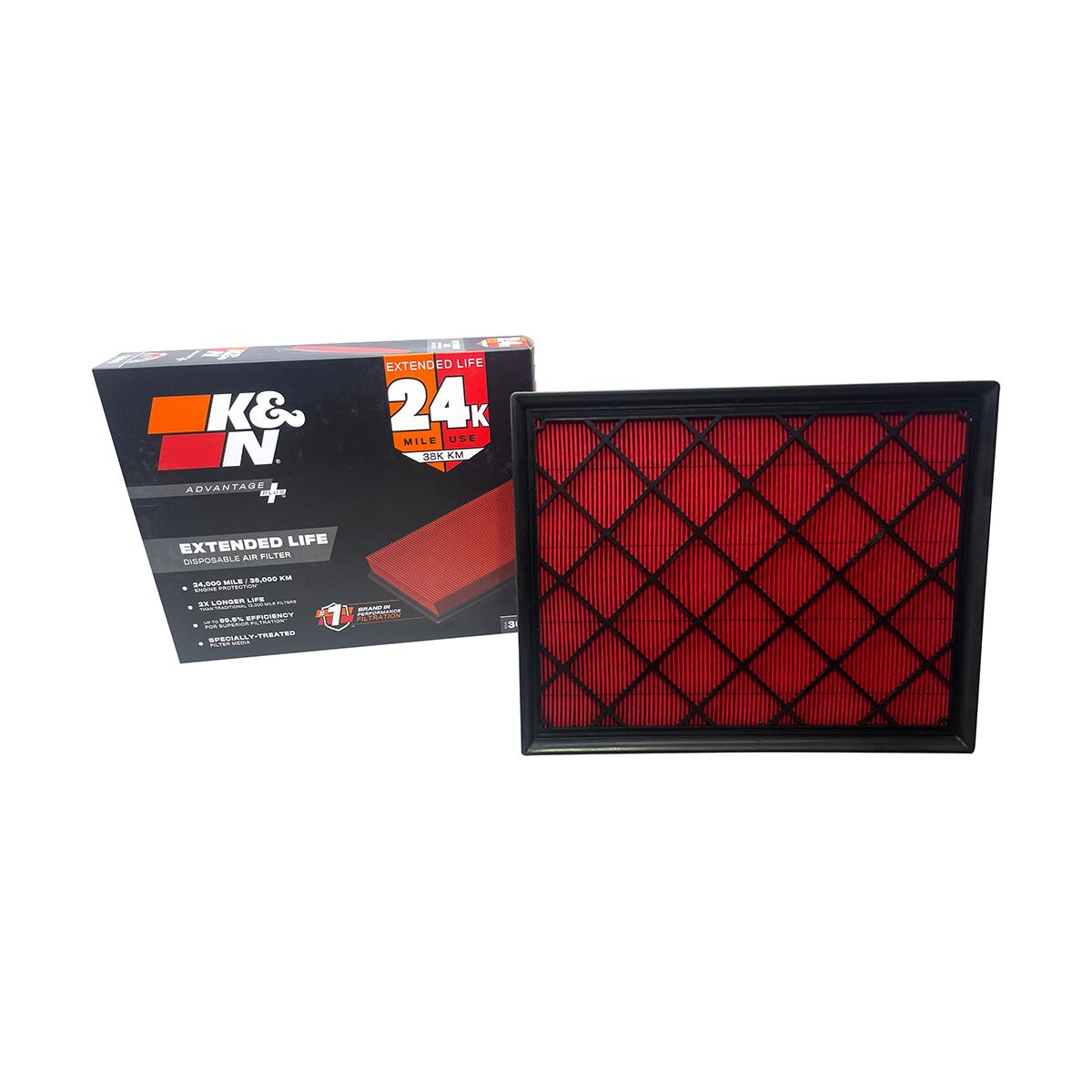 K&N Advantage Plus Disposable Air Filter - KNX-3086, , scaau_hi-res
