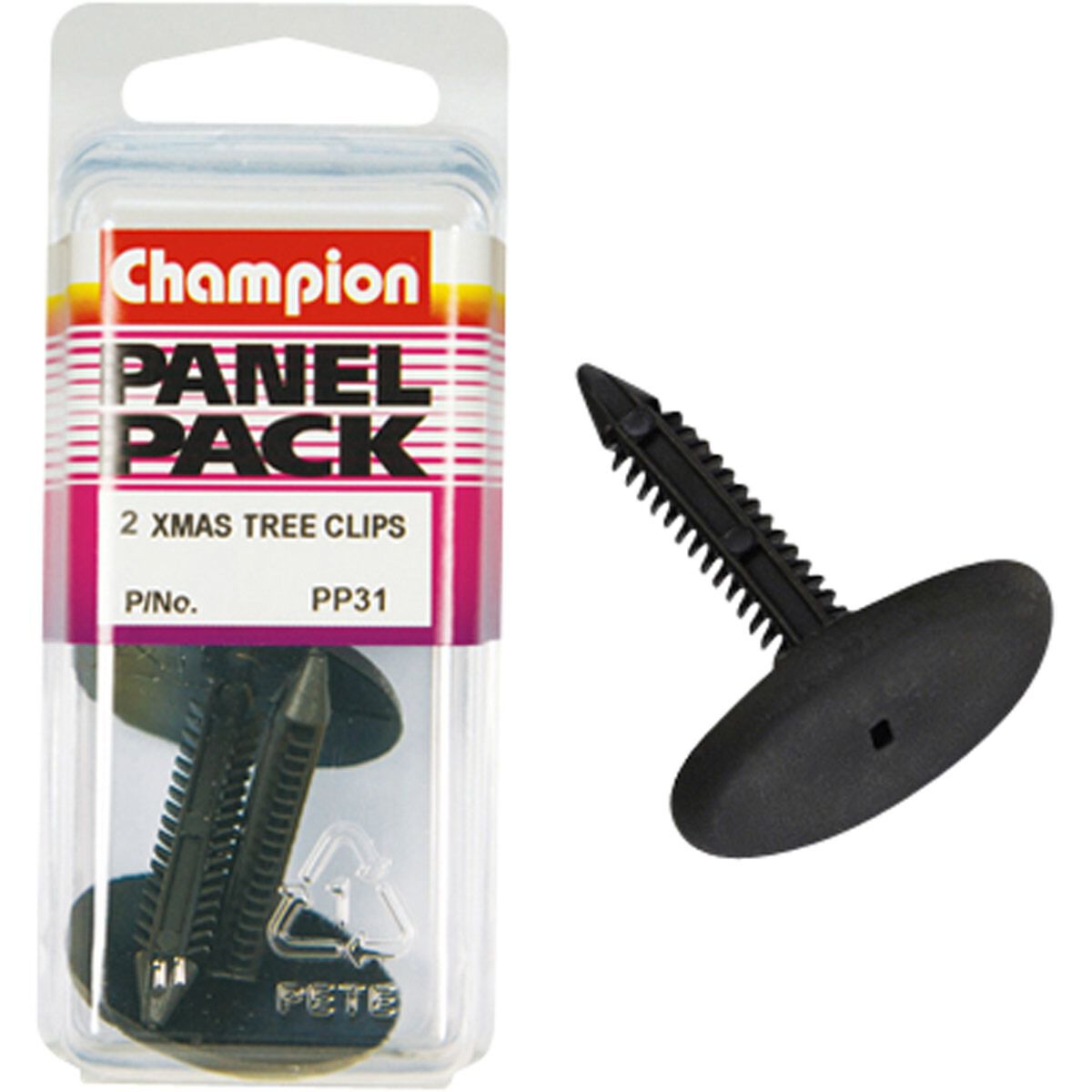 Champion Panel Pack Christmas Tree Clips PP31, White, , scaau_hi-res