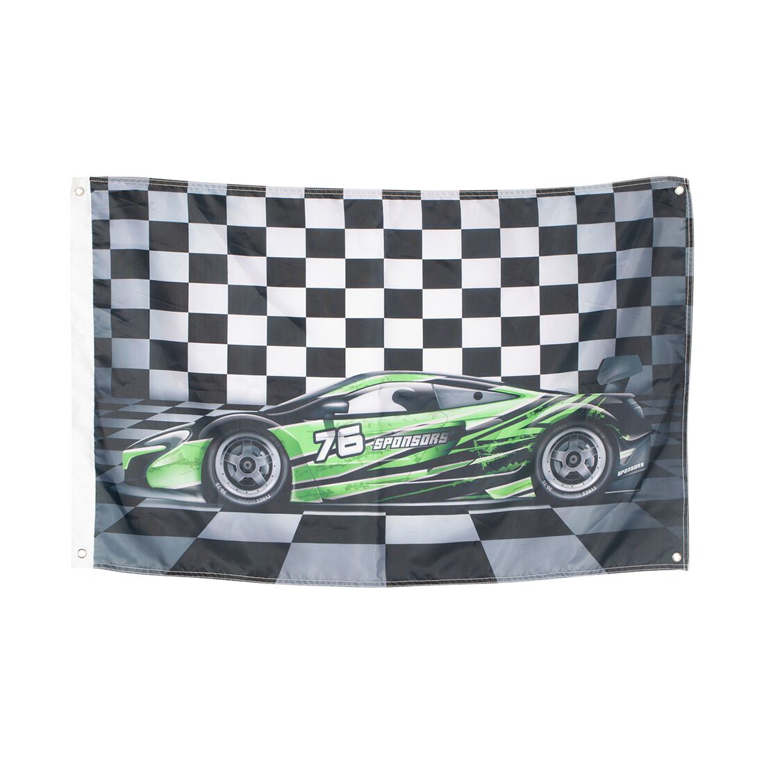 Flag Green Car 95x58CM, , scaau_hi-res