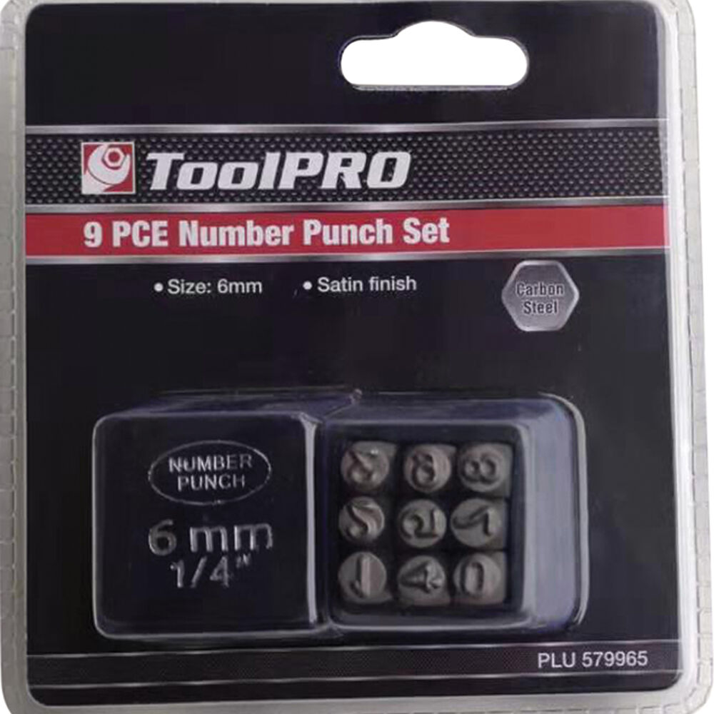 ToolPRO Number Punch Set 6mm Supercheap Auto
