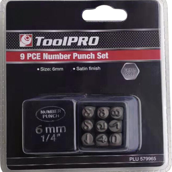 ToolPRO Number Punch Set - 6mm, , scaau_hi-res
