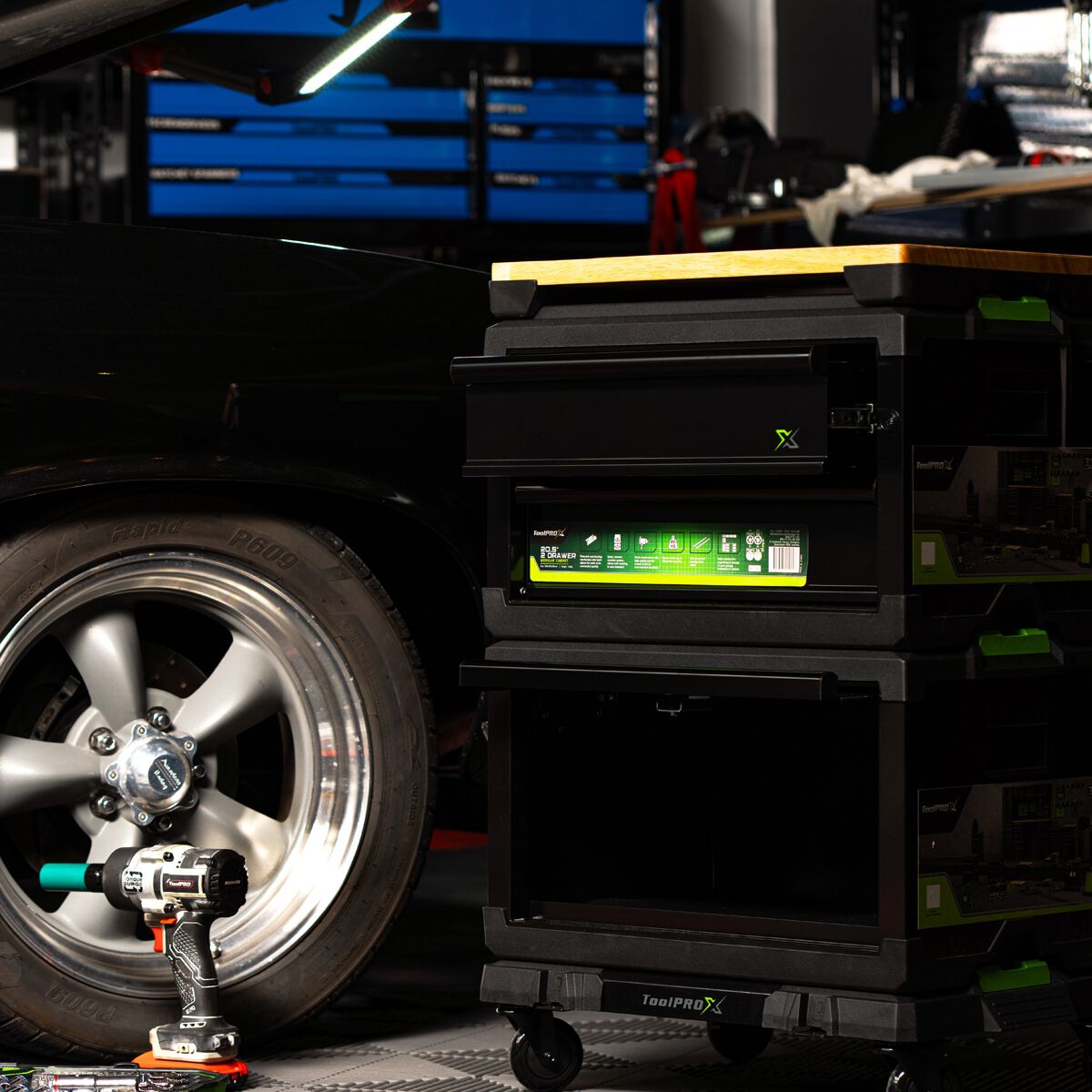 ToolPRO-X Metal Modular Storage System - Timber Workbench Top, , scaau_hi-res