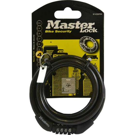 Master Lock Combination Bike Lock 8mm x Supercheap Auto