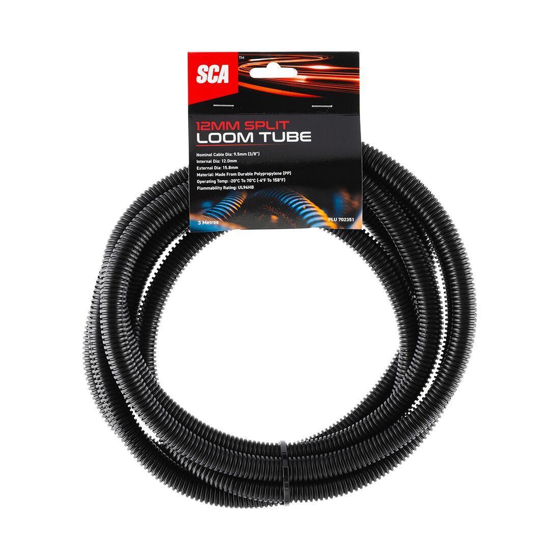 SCA Corrugated Split Tubing - 12mm x 3m, , scaau_hi-res