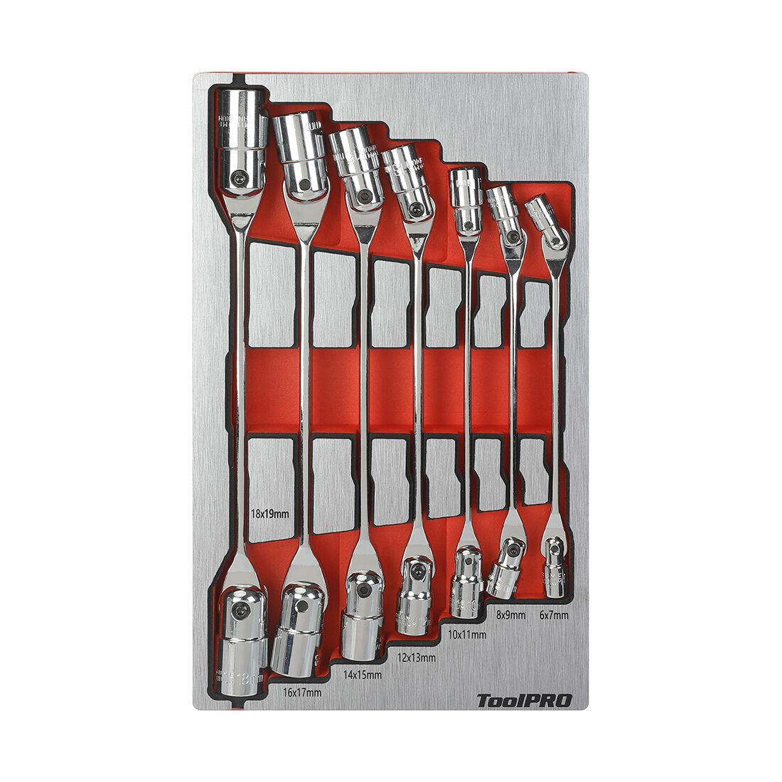 ToolPRO EVA Double Flex Spanner Set 7 Piece, , scaau_hi-res