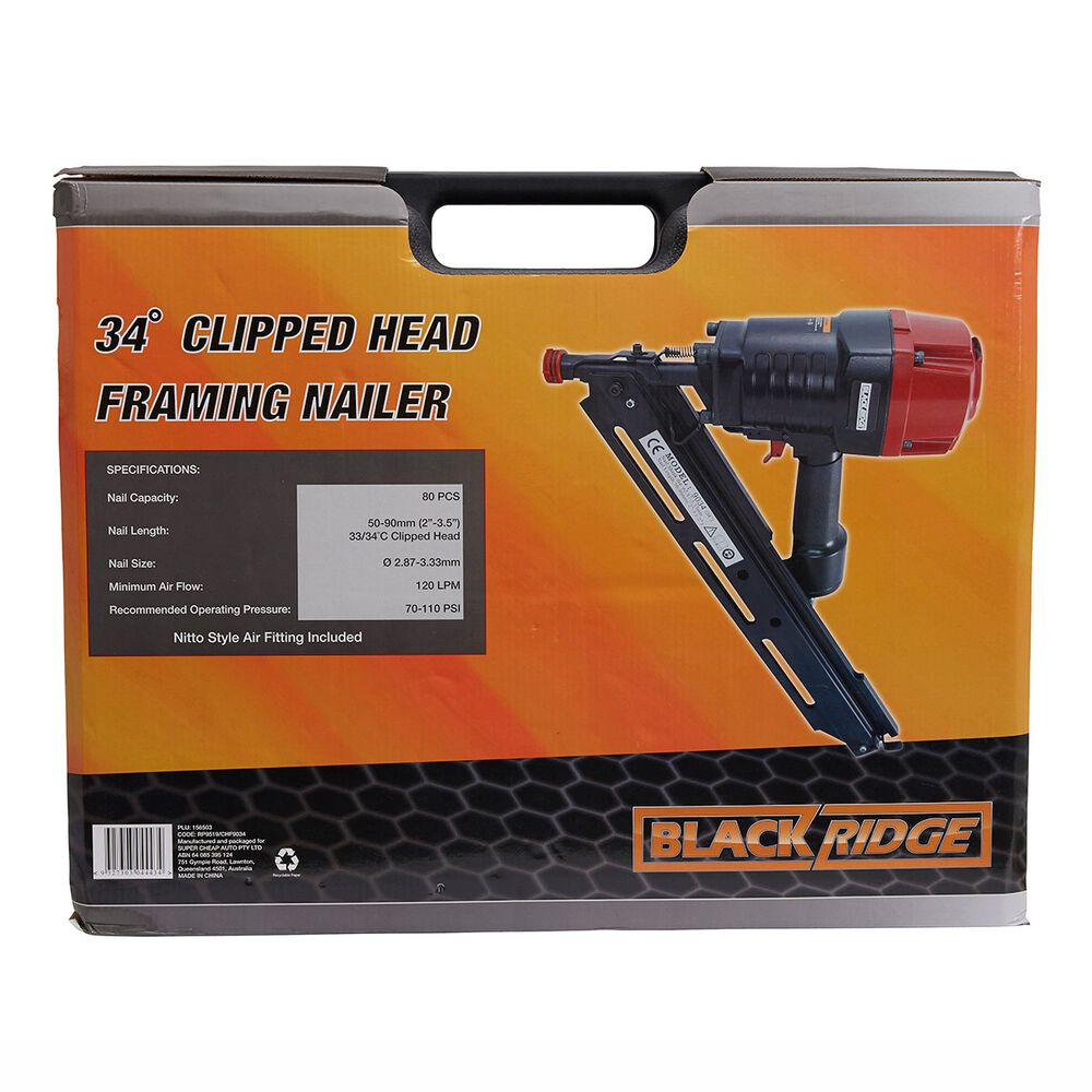 Blackridge Air Nailer Framing 34deg 50 90mm Supercheap Auto
