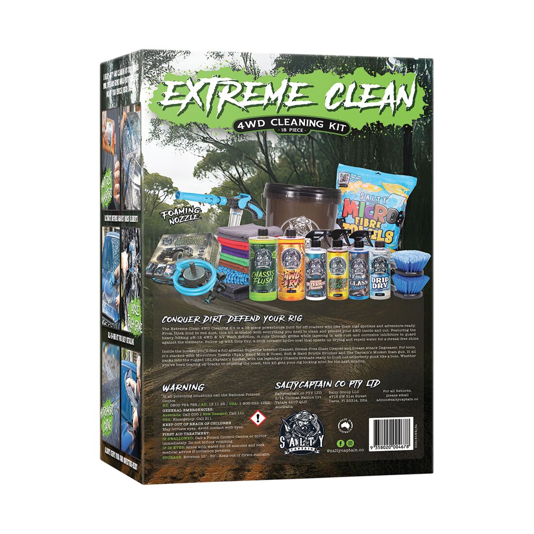 Salty Captain Extreme Clean 4WD Cleaning Kit, , scaau_hi-res