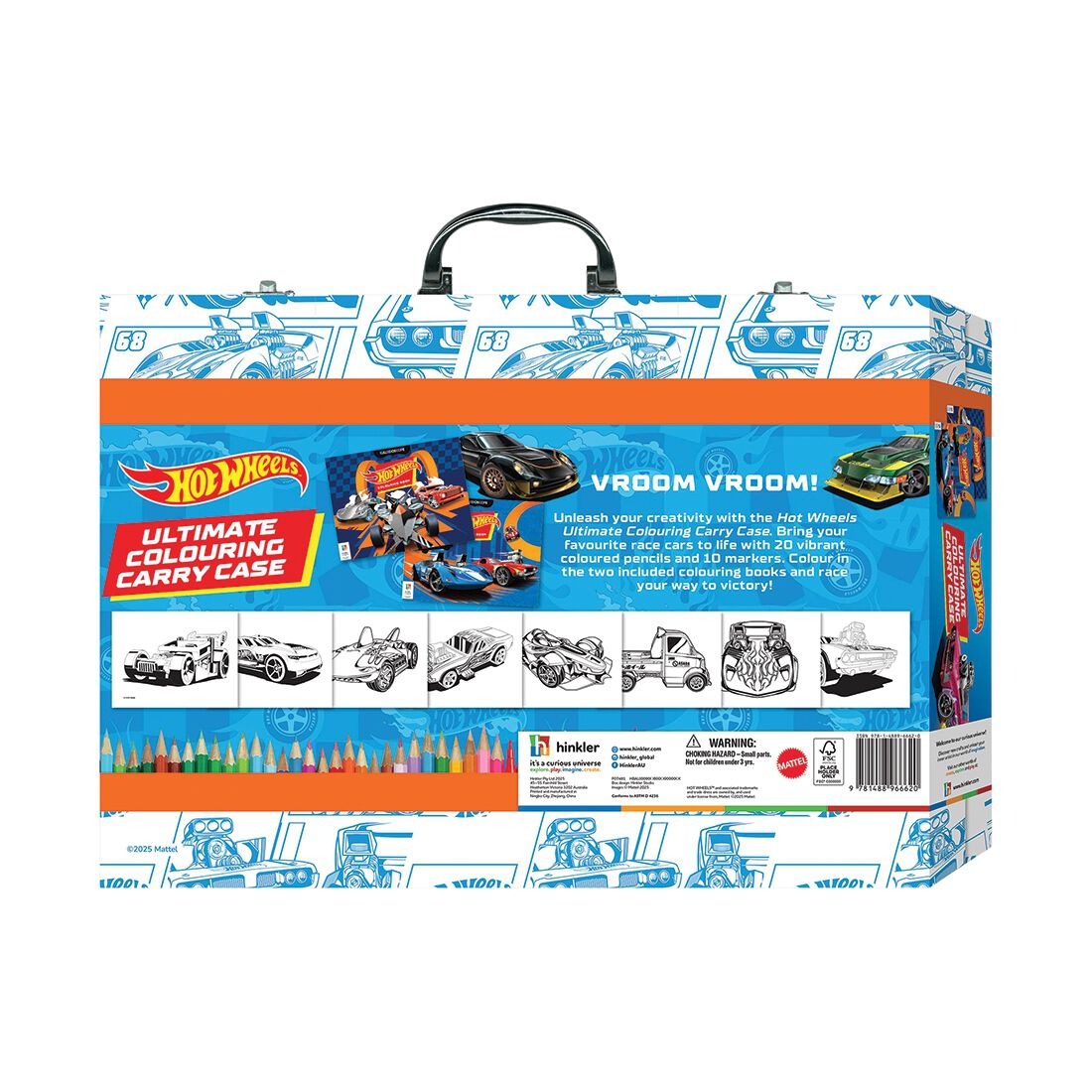Kaleidoscope Ultimate Hot Wheels Colouring Carry Case, , scaau_hi-res