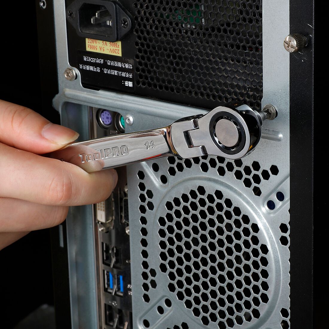 ToolPRO QC Double Flex Ring Ratchet Wrench Set, , scaau_hi-res