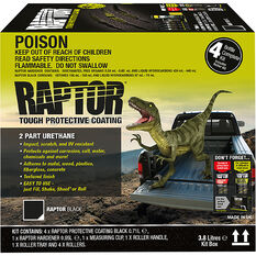 Raptor 2K Bedliner - 4 Litre Black Kit, , scaau_hi-res