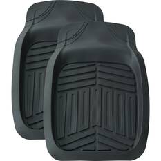 Ridge Ryder Deep Dish PVC Car Floor Mats - Front Pair, Black, , scaau_hi-res