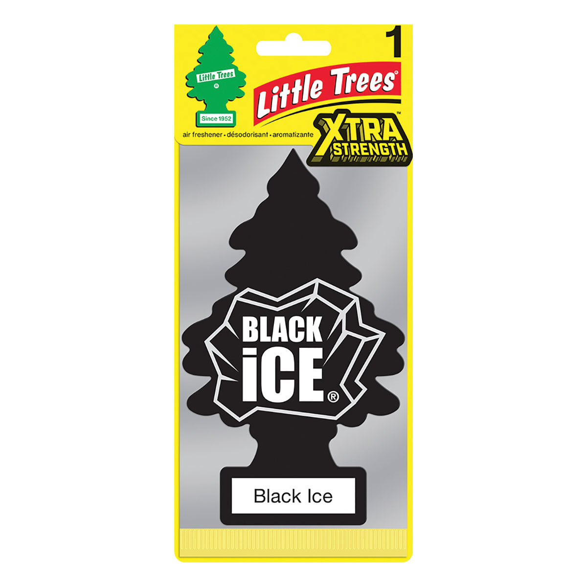 Little Trees X-tra Strength Black Ice 1 Pack, , scaau_hi-res