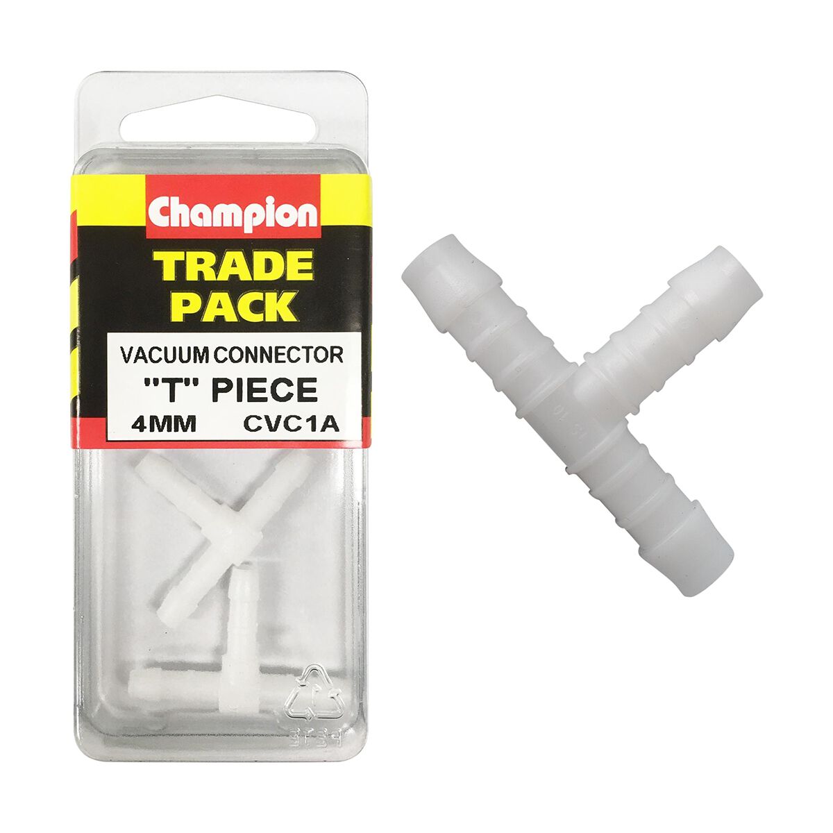 Champion Trade Pack T Pieces CVC1A, 4mm, , scaau_hi-res