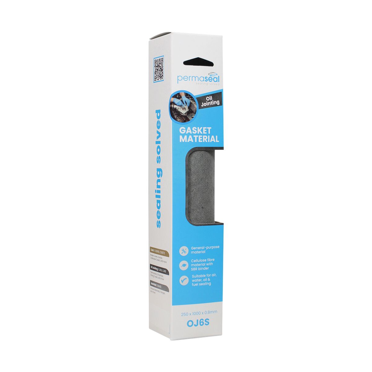 Permaseal Gasket Paper Oil Jointing 0.8mm OJ6S, , scaau_hi-res