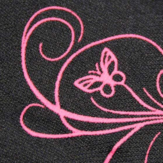 NBCF Pink Ribbon Seat Covers Black/Pink Adjustable Headrests Airbag Compatible, , scaau_hi-res