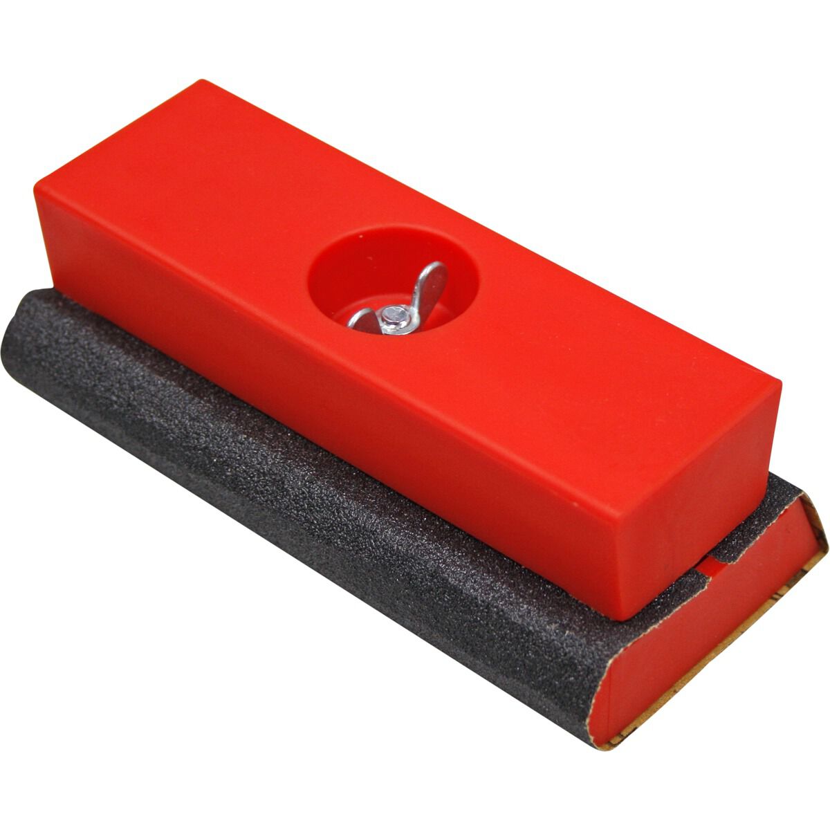 Sanding block shop on a pole