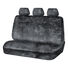 SCA Luxury Fur Seat Cover Slate Adjustable Headrests Rear Seat Size 06H, , scaau_hi-res