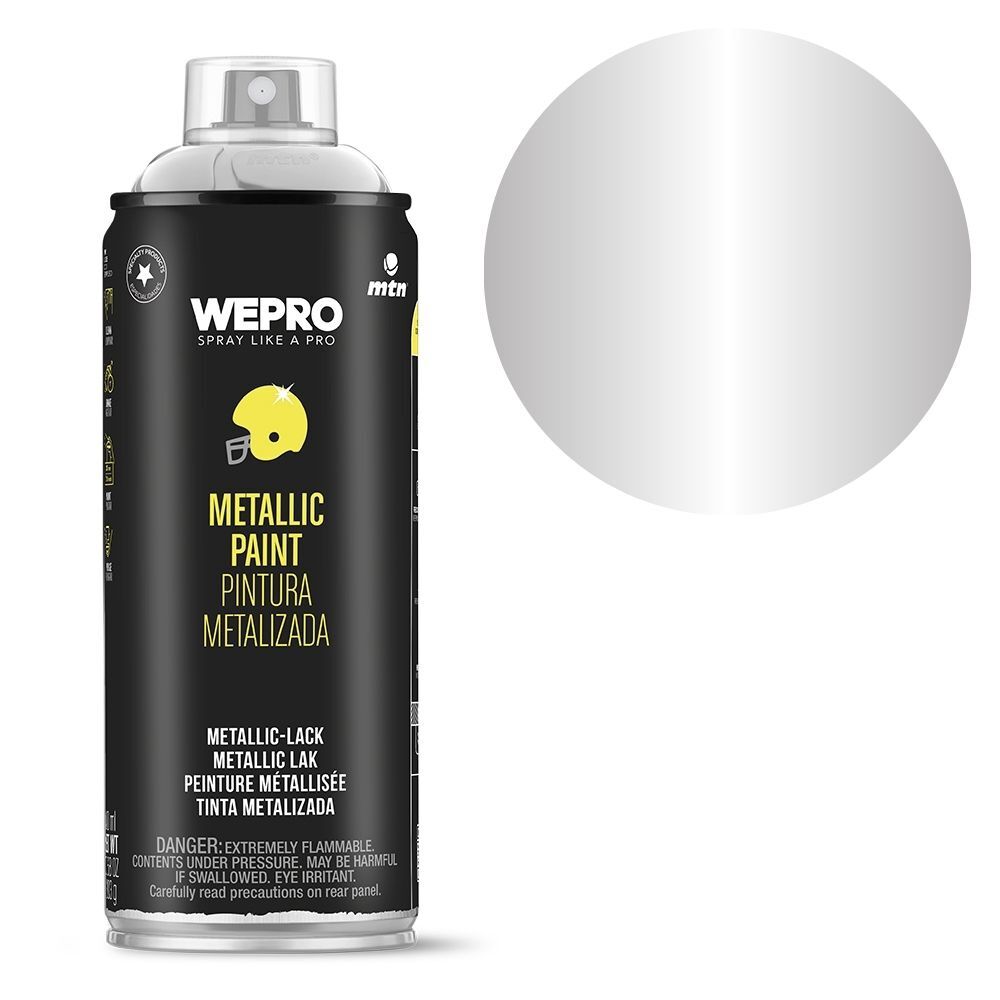 MTN Pro Metallic Aluminium Spray Paint 400mL, , scaau_hi-res