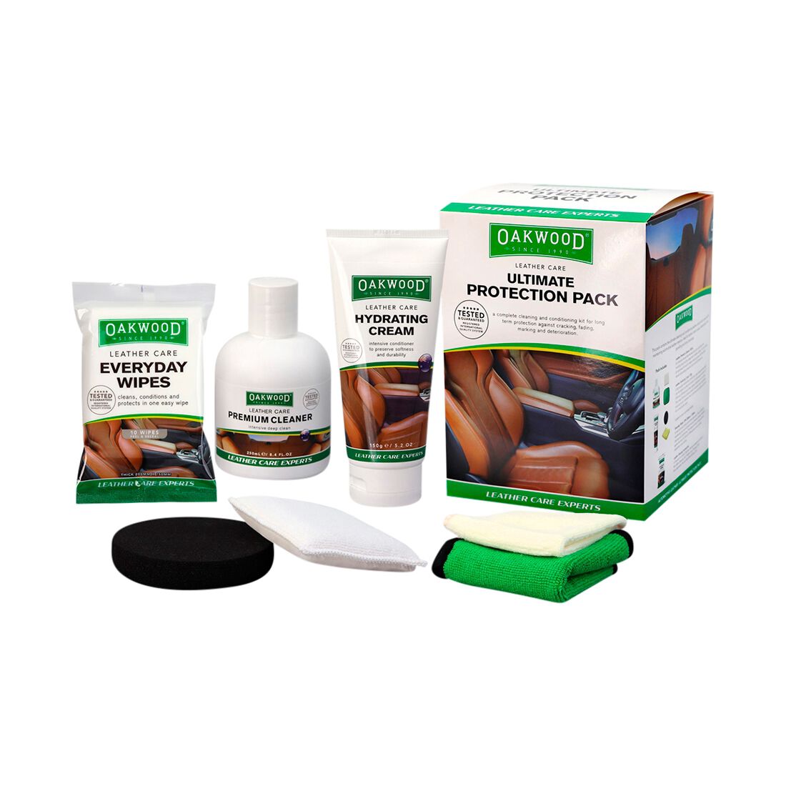 Oakwood Leather Care Ultimate Protection Pack, , scaau_hi-res