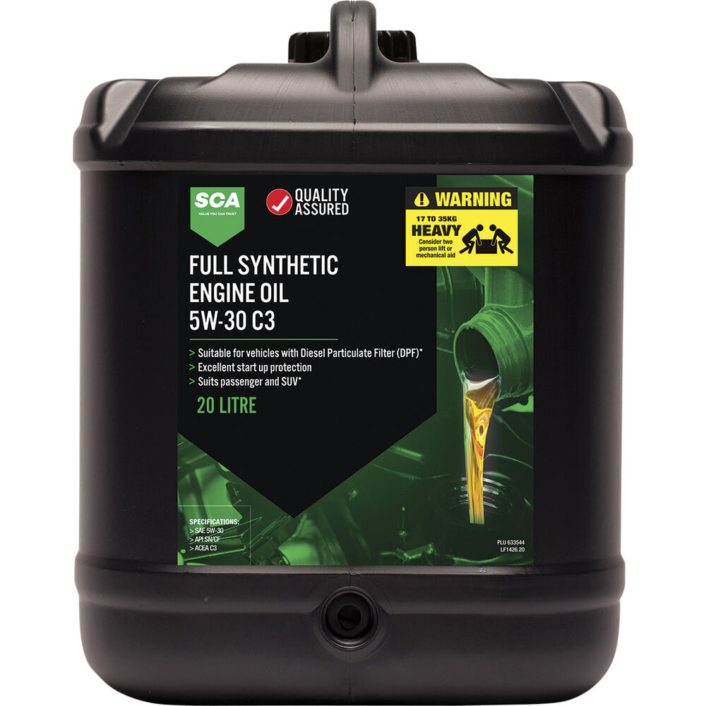 SCA Full Synthetic Engine Oil 5W30 C3 20 Litre Supercheap Auto