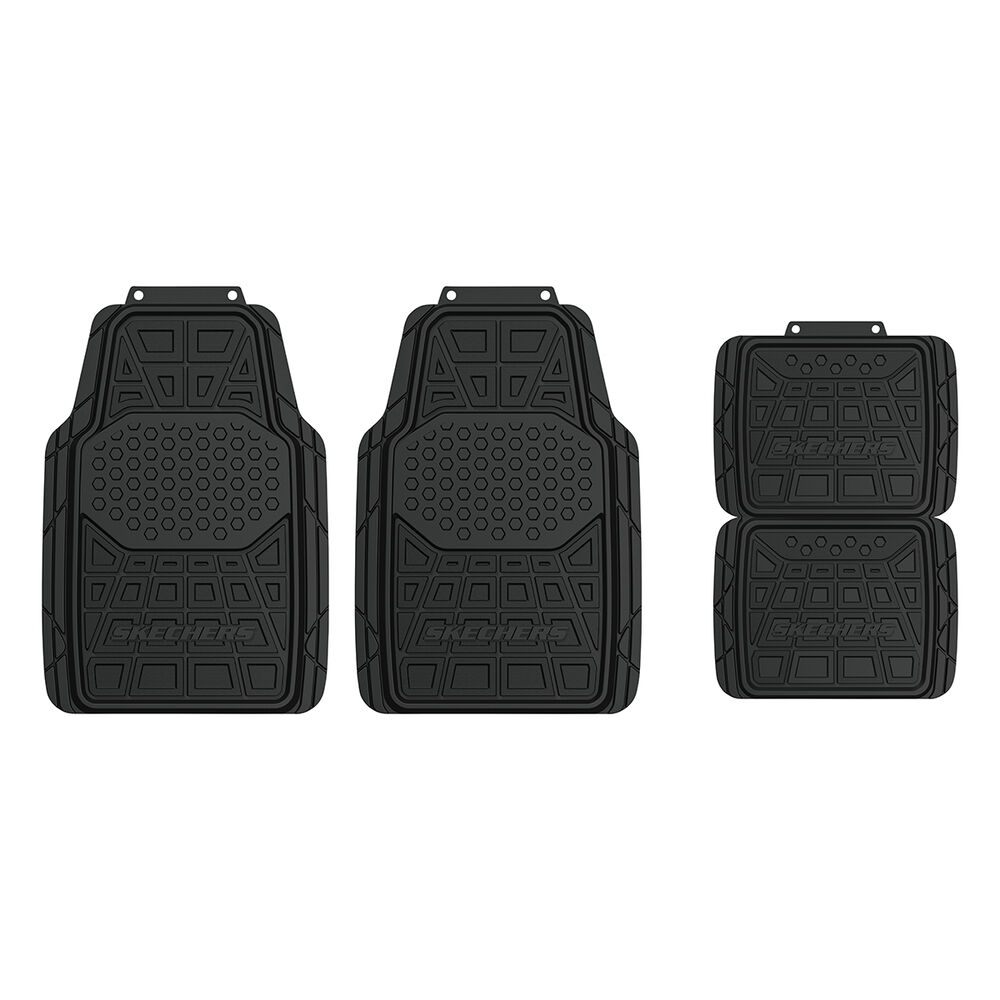 Skechers Goga Mat Floor Mats Black Set of 4 Supercheap Auto
