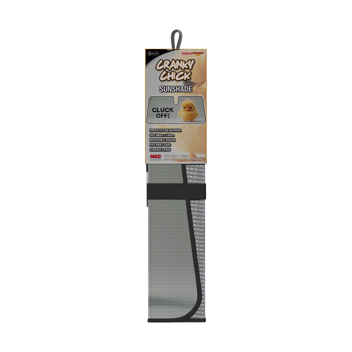 Cranky Chick Sunshade Accordion Front, , scaau_hi-res