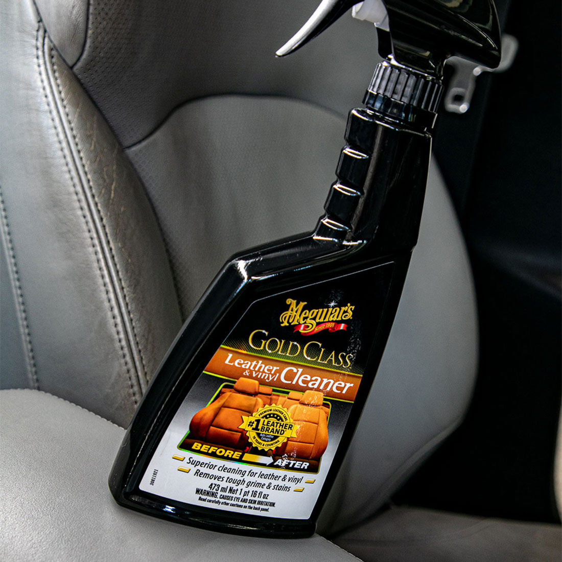 Meguiar's Gold Class Leather Cleaner 473mL, , scaau_hi-res