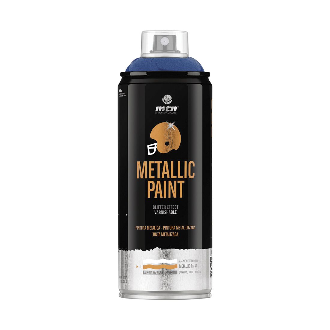 MTN Pro Metallic Dark Blue Spray Paint 400mL, , scaau_hi-res