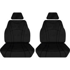 Getaway Neoprene Ready Made Seat Covers Front Pair Black suits Colorado/DMAX/MUX, , scaau_hi-res