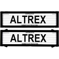 Altrex Number Plate Protector - 6 Figure Premium With Lines 6LPDB, , scaau_hi-res