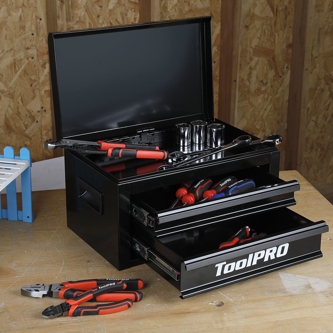 ToolPRO 15" Heavy Duty Mini Tool Chest Black, , scaau_hi-res