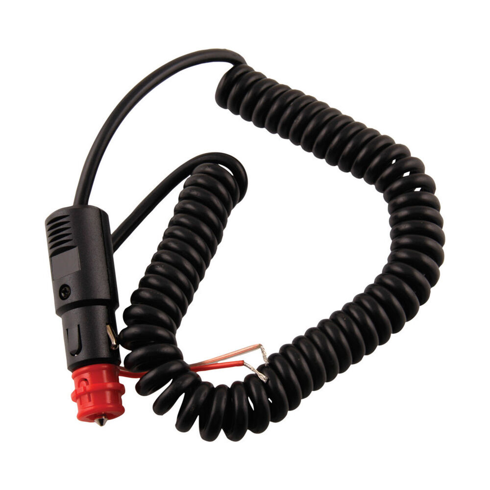 12V Extension Lead - Coiled, 2-in-1 Plug, 3m Lead | Supercheap Auto