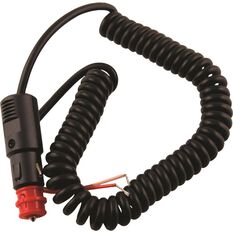 12V Extension Lead - Coiled, 2-in-1 Plug, 3m Lead, , scaau_hi-res