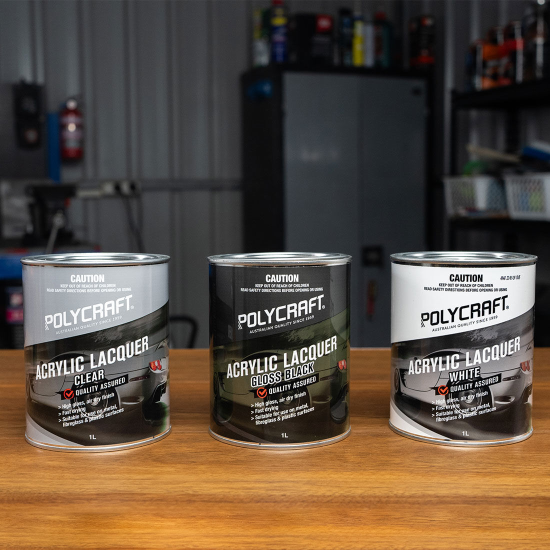 Polycraft Acrylic Gloss White 1 Litre, , scaau_hi-res