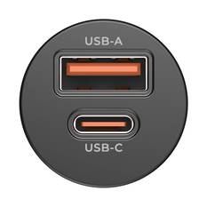 Cabin Crew 30W Dual Port Car Charger Black, , scaau_hi-res