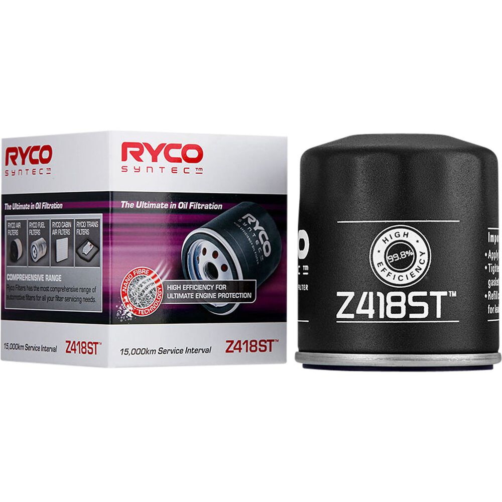 Ryco SynTec Oil Filter Z418ST (Interchangeable with Z418) Supercheap Auto