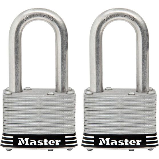 Master Lock Stainless Steel Padlock 44mm, 2 Pack Supercheap Auto