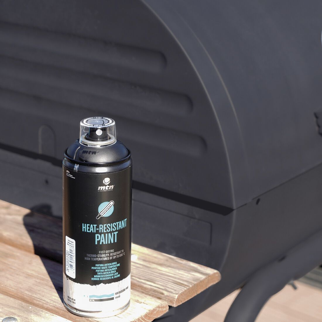 MTN Pro Silver Heat Resistant Spray Paint 400mL, , scaau_hi-res