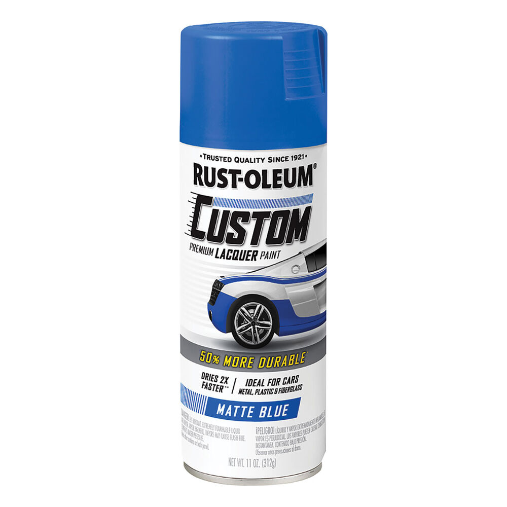 RustOleum Aerosol Paint Custom Lacquer Matte Blue Supercheap Auto